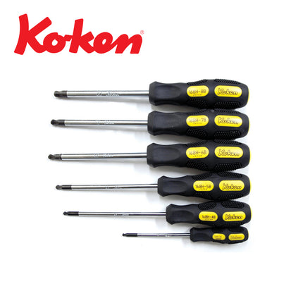 KOKEN Ball-End Hex Screwdriver Set 168H/6
