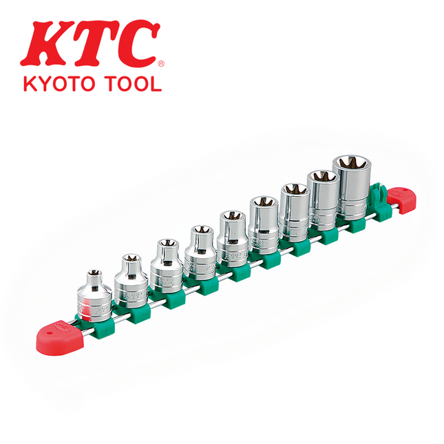 KTC 1/2" Drive Torx Bit Socket Rail Set TB4E09