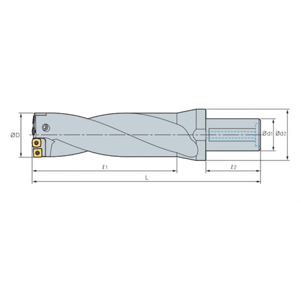 KORLOY King Drill K4D57040-18 K4D57040-18