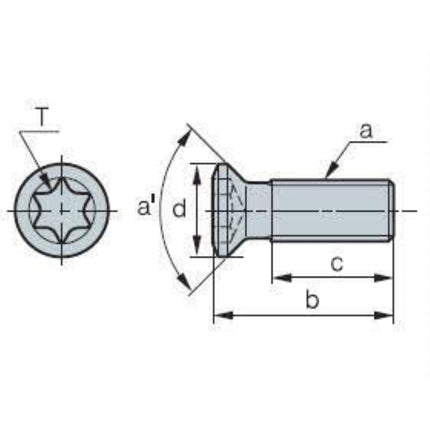 KORLOY Screw PTMA0406F PTMA0406F
