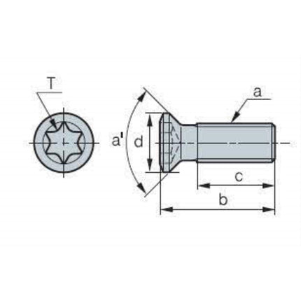 KORLOY Screw PTKA0409F PTKA0409F