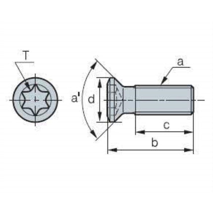 KORLOY Screw (Part 2) PTMA0408F PTMA0408F