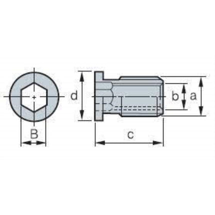KORLOY Shim Screw SHXN0712F SHXN0712F