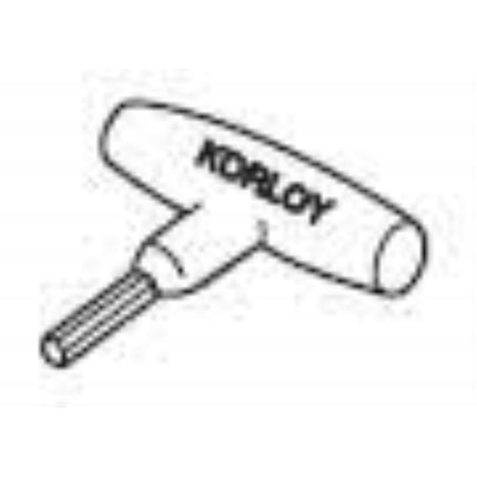 KORLOY Torx Key, T-Handle TW20-100 TW20-100