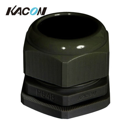 KACON Cable Gland, Cord Lock Connector, Black (Pack of 10) KA-PG48B