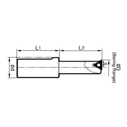 DINE Small Micro Boring Bar Bit BB16-7S BB16-7(S)