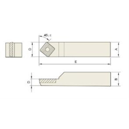 ATOM Square Boring Bit SBC16-45A