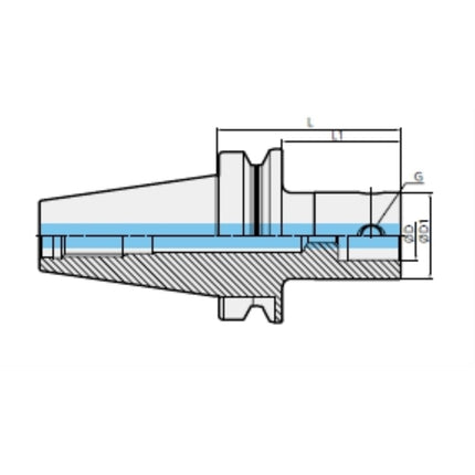 DINE Small Micro Boring Bar Body BT30-MD19F-70 BT30-MD19F-70