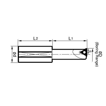 DINE Small Micro Boring Bar Bit BB18-7S BB18-7(S)