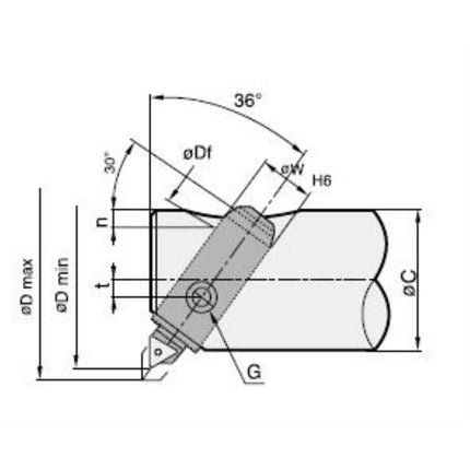 DINE Micro Boring Bar Unit FZ12-40-3S FZ12-40-3(S)