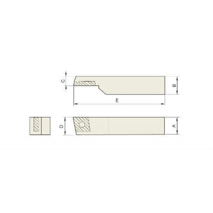 ATOM Square Tool Bit SBC19-45 SBC19-45 (CCMT1204/T15/SSB-5012screw)