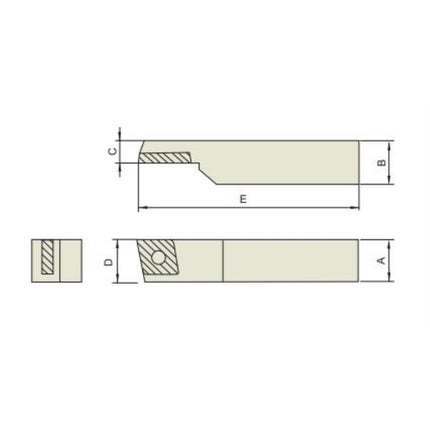 ATOM Square Tool Bit SBC19-90 SBC19-90 (CCMT1204)