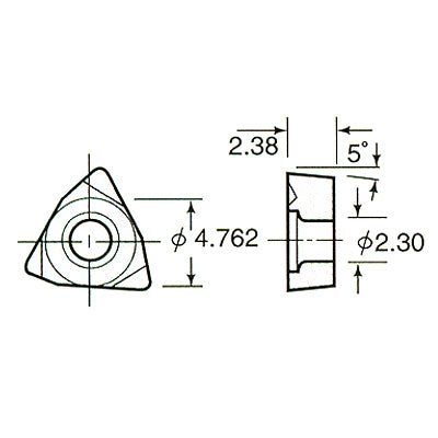 NIKKEN Boring Insert (TiN) 4MP-C4 4MP-C4