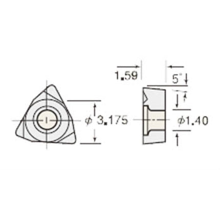 NIKKEN Boring Insert (Alloy Steel) 1MP-C
