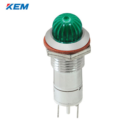 KEM KEM LED Indicator Light, Ø12mm, High-Brightness, DC12V, Green KLCRAU-12D12G