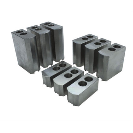 HANDO Hydraulic Chuck Soft Jaws (Set of 3), Height 60 SJ-12-H60 12" height (111X50X60) groove:21T (SB12N1,HS-12/MH-212/UR-315)