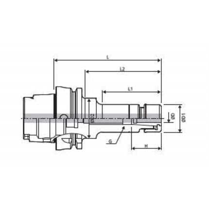DINE GSK Collet Chuck (High-Speed) HSK63A-GSK6-100 HSK63A-GSK6-100