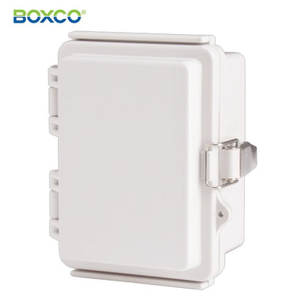 BOXCO Terminal Box, Plastic Enclosure, Hinge Type, ABS, Gray Cover BC-AGP-091207