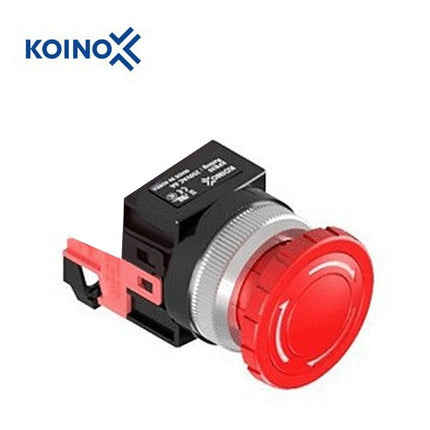 KOINO Push Button Switch, Non-Illuminated, Ø30mm, Red, 1b Contact KPB30ER-01R
