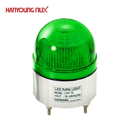 HANYOUNG Rotating Warning Light, Flashing, Buzzer, LED, Ø84mm, Green LT-PB12G