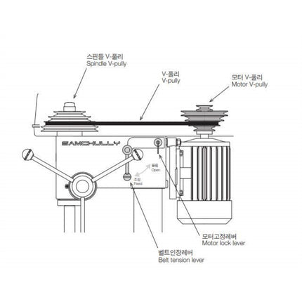 SAMCHULLY Drilling Machine Motor Pulley SMD-410-MP SMD-410-MP