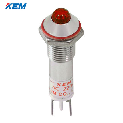 KEM KEM LED Indicator Light, Ø8mm, High-Brightness, AC220V, Red KLHRAU-08A220-R