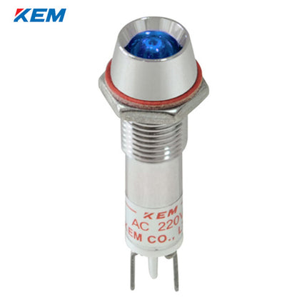KEM KEM LED Indicator Light, Ø8mm, High-Brightness, DC12V, Blue KLRAU-08D12-B