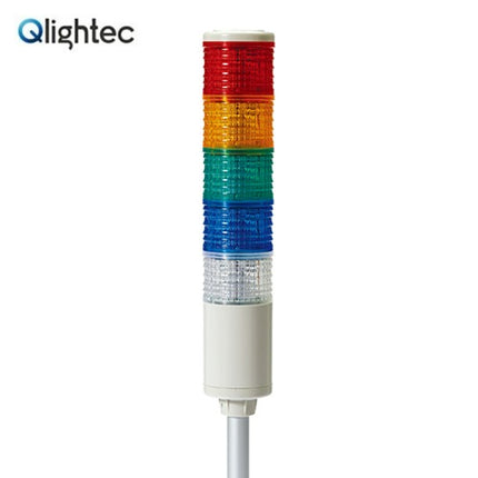 QLIGHT Signal Tower Light, LED, 5-Tier, DC24V ST56EL-5