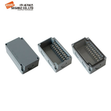 SEGIBIZ Terminal Box, Plastic Pin Box, Gray SG-TB-10PTG