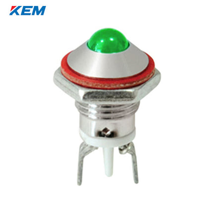 KEM KEM LED Indicator Light, Ø8, Standard-Brightness, DC3V, Green (Pack of 100) KLH-08D03G