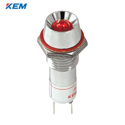KEM KEM LED Indicator Light, Ø10mm, High-Brightness, DC12V, Red KLRAU-10D12R