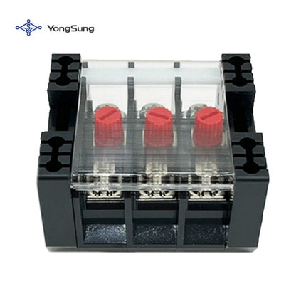 YONGSUNG Short-Circuit Terminal Block, 3P, Mixed Type, Stainless Steel Bolt YSCT-03AMS