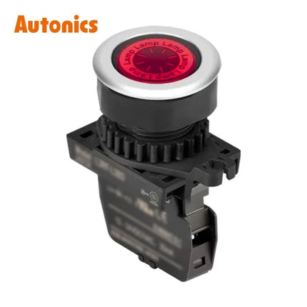 AUTONICS Pilot Lamp, LED, Round, Flush Mount, Ø30, Red, AC L3RF-L3RL