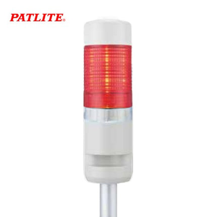 PATLITE Signal Tower Light, Buzzer Type, L-Bracket, LED, 1-Tier, Red MR4-102BL-R