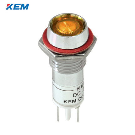 KEM KEM LED Indicator Light, Ø10mm, High-Brightness, AC220V, Yellow KLDU-10A220-Y