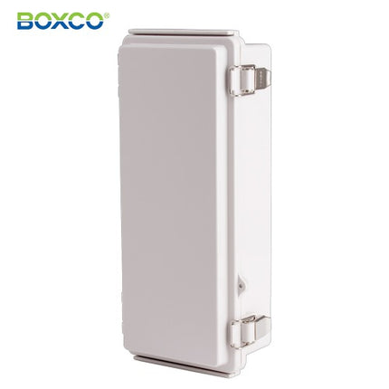 BOXCO Terminal Box, Plastic Enclosure, Hinge Type, ABS, Gray Cover BC-AGP-112607