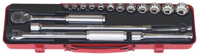 KOKEN 3/8" Drive Socket Set, 6-Point 3206A-6P