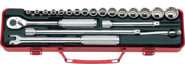 KOKEN 3/8" Drive Socket Set, 6-Point 3206M-6P