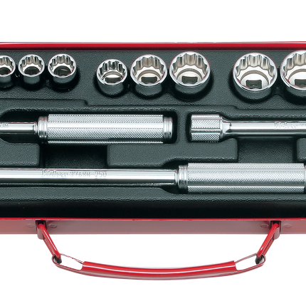 KOKEN 3/8" Drive Socket Set, 6-Point 3220M-6P