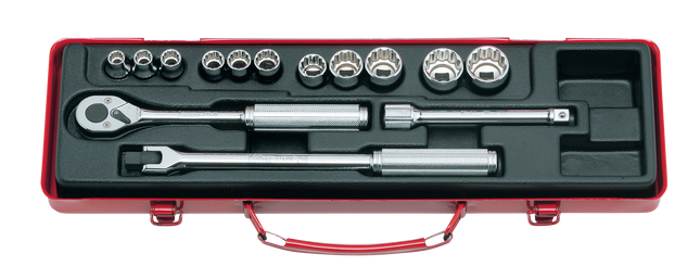 KOKEN 3/8" Drive Socket Set, 6-Point 3220M-6P