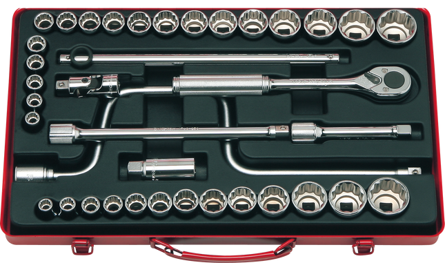 KOKEN 1/2" Drive Socket Set, 6-Point 4238AM-6P