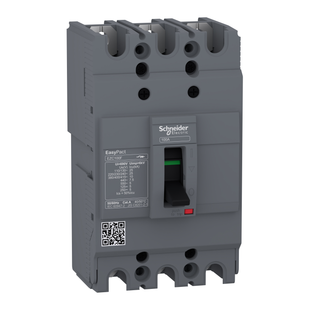 Schneider Electric circuit breaker,EasyPact EZC100F ,TMD, 16A ,3 poles 3d EZC100F3016