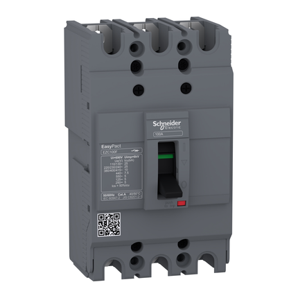 Schneider Electric circuit breaker Easypact EZC100F - TMD - 25 A - 3 poles 3d EZC100F3025