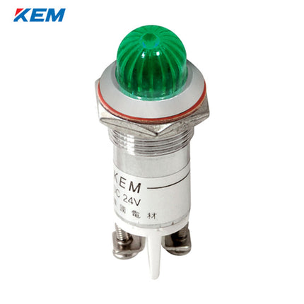 KEM KEM LED Indicator Light, Ø16mm, Bolt Type, High-Brightness, AC110V, Green KLCRAU-16A110GT