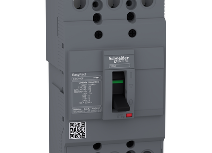 Schneider Electric circuit breaker Easypact EZC100F - TMD - 100 A - 3 poles 3d EZC100F3100