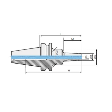 DINE Shrink Fit Chuck BT50-DSC12S-160 BT50-DSC12S-160