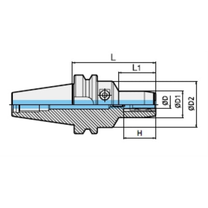 DINE Hydraulic Chuck BT50-DHE12-90 BT50-DHE12-90