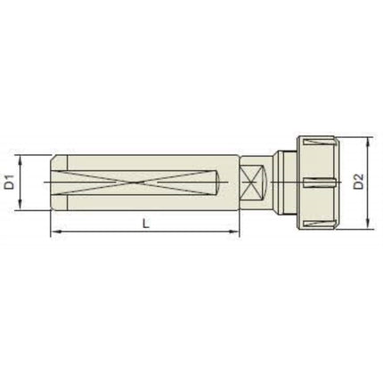 ATOM ER Collet Chuck, Straight K25-ERT20-80 K25-ERT20-80