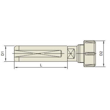 ATOM ER Collet Chuck, Straight K25-ERT16-80 K25-ERT16-80