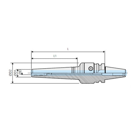 DINE Slim Hydraulic Chuck BT30-DHE8S-115 BT30-DHE8S-115